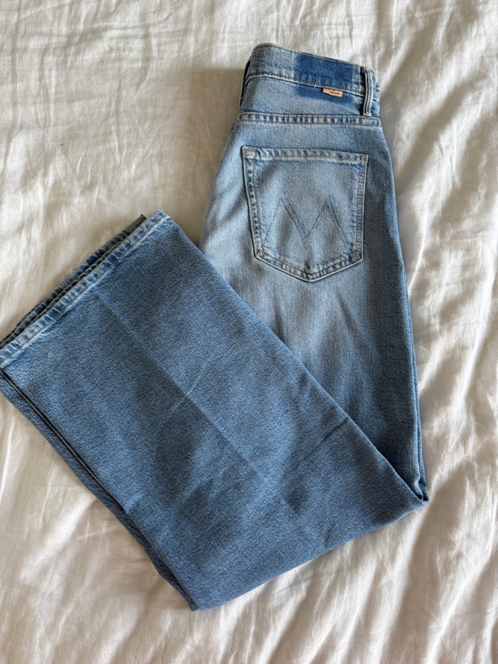MOTHER Lil’ Lasso Sneak Jeans in shade “Sow Surreal” size 28 NWOT - Picture 10 of 12